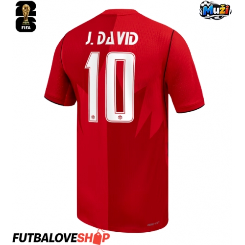 Dres Kanada Jonathan David #10 Domáci MS 2026 Krátky Rukáv